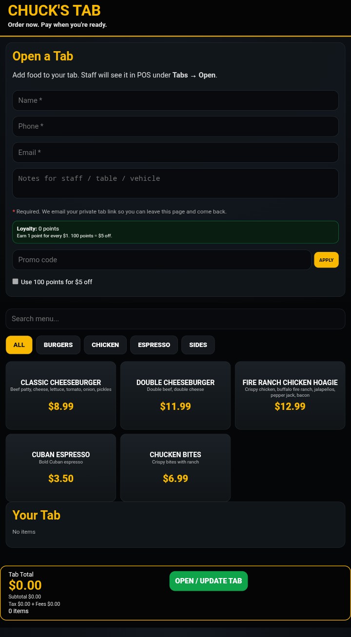 Customer Tabs